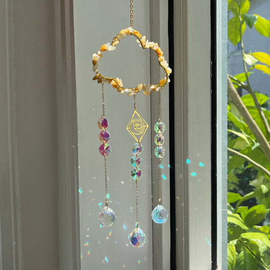 Party Decoration Window Hanging New Cloud Series Natural Crystal Sun Catcher