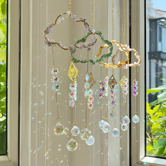 Party Decoration Window Hanging New Cloud Series Natural Crystal Sun Catcher
