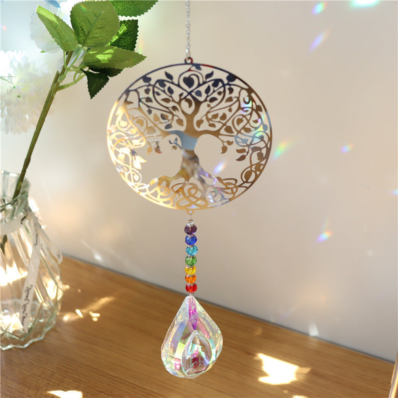 146 colorful suncatcher with 7 chakra beads beautiful home decoration