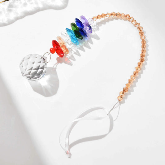 020  4pcs Rainbow maker Classic design Suncatcher with rainbow beads